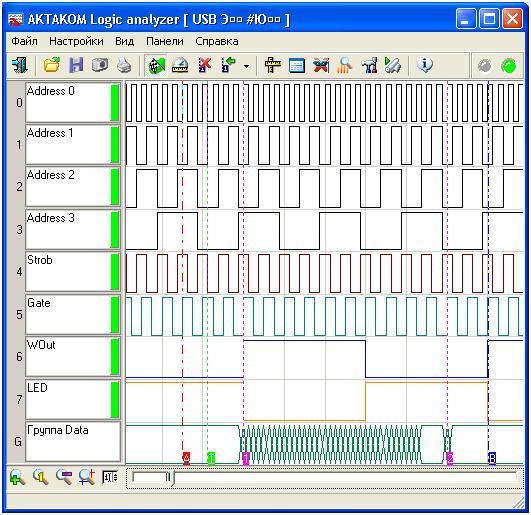   AKTAKOM Logic Analyzer v1.1.0.3