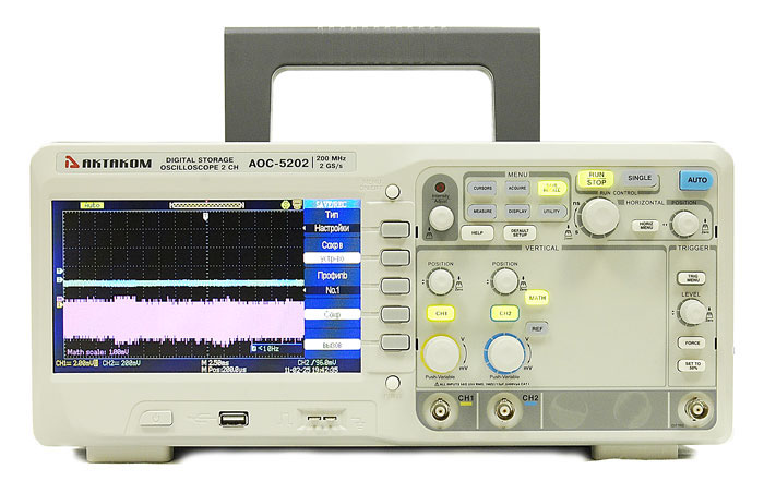 Цифровой двухканальный осциллограф Актаком АОС-5202